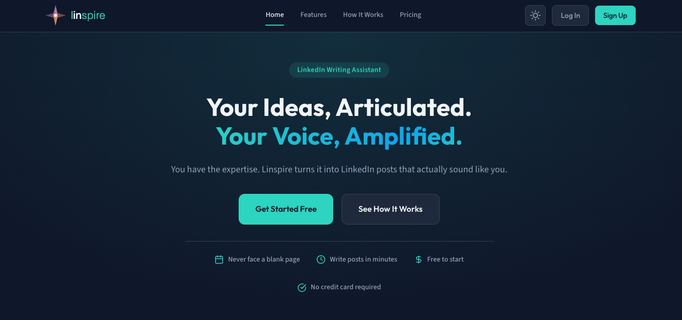 Linspire - LinkedIn Writing Assistant
